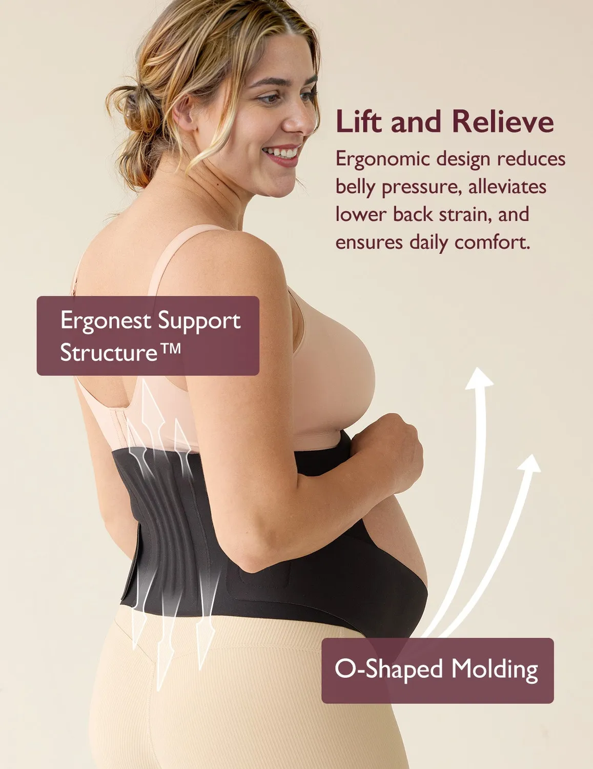 Momcozy Ergonest BumpEase Ζώνη Εγκυμοσύνης με Στήριξη