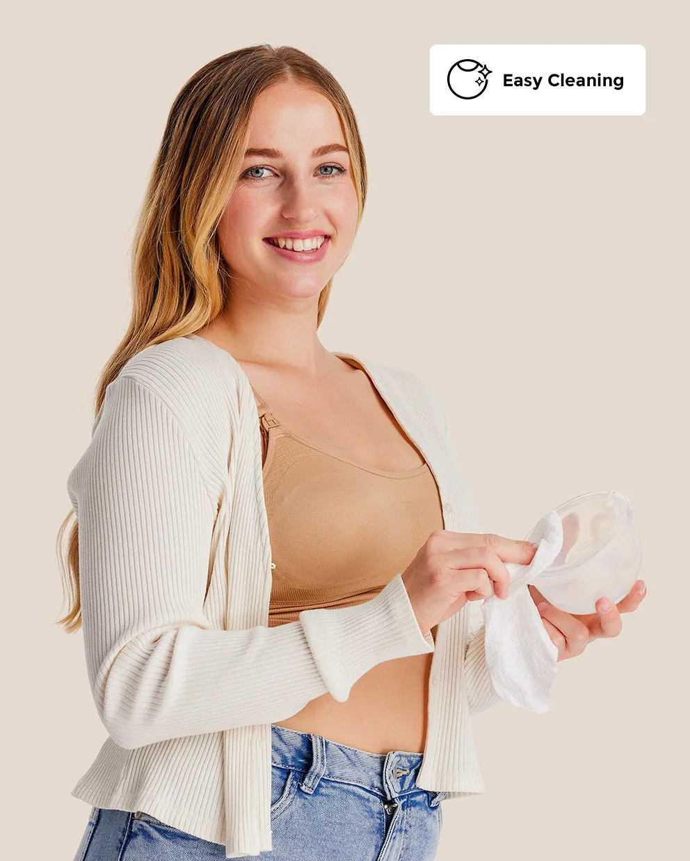 Momcozy μαντηλάκια θηλάστρου φυσικά