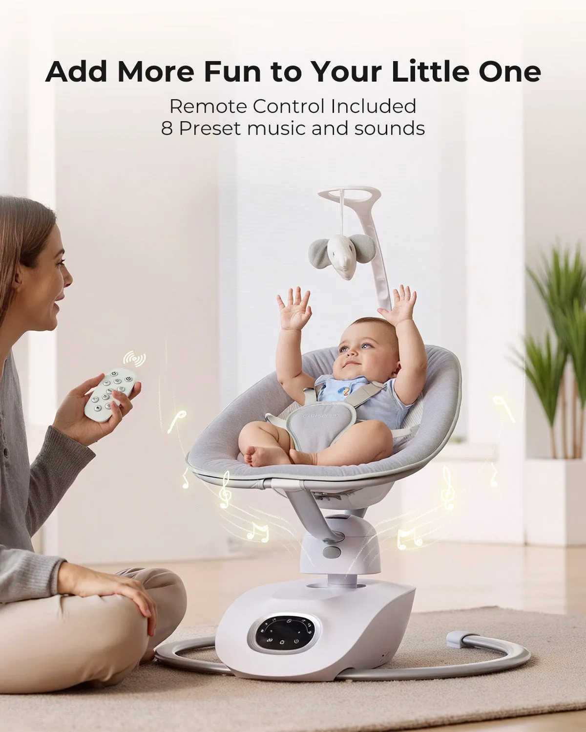 Momcozy CocoSway 3D-Motion ηλεκτρική κούνια ριλάξ