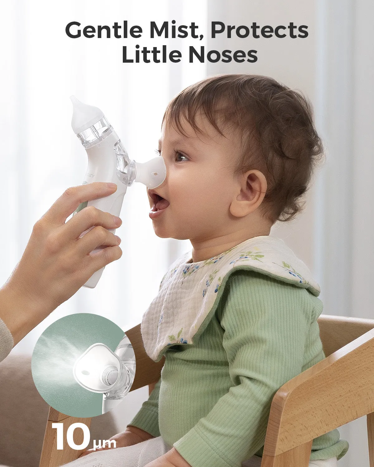 Momcozy BreezyClear 2-in-1 ηλεκτρικός ρινικός αναρροφητήρας με σπρέι