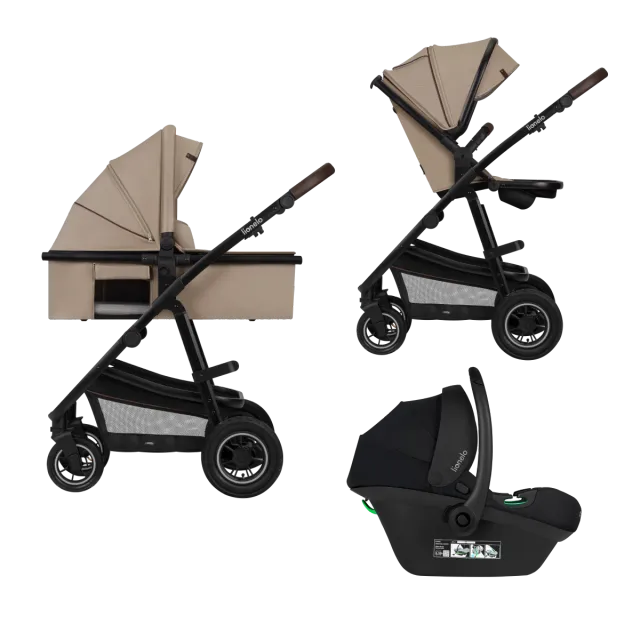 Lionelo Care Amber 3-in-1 καροτσάκι μωρού με κάθισμα αυτοκινήτου
