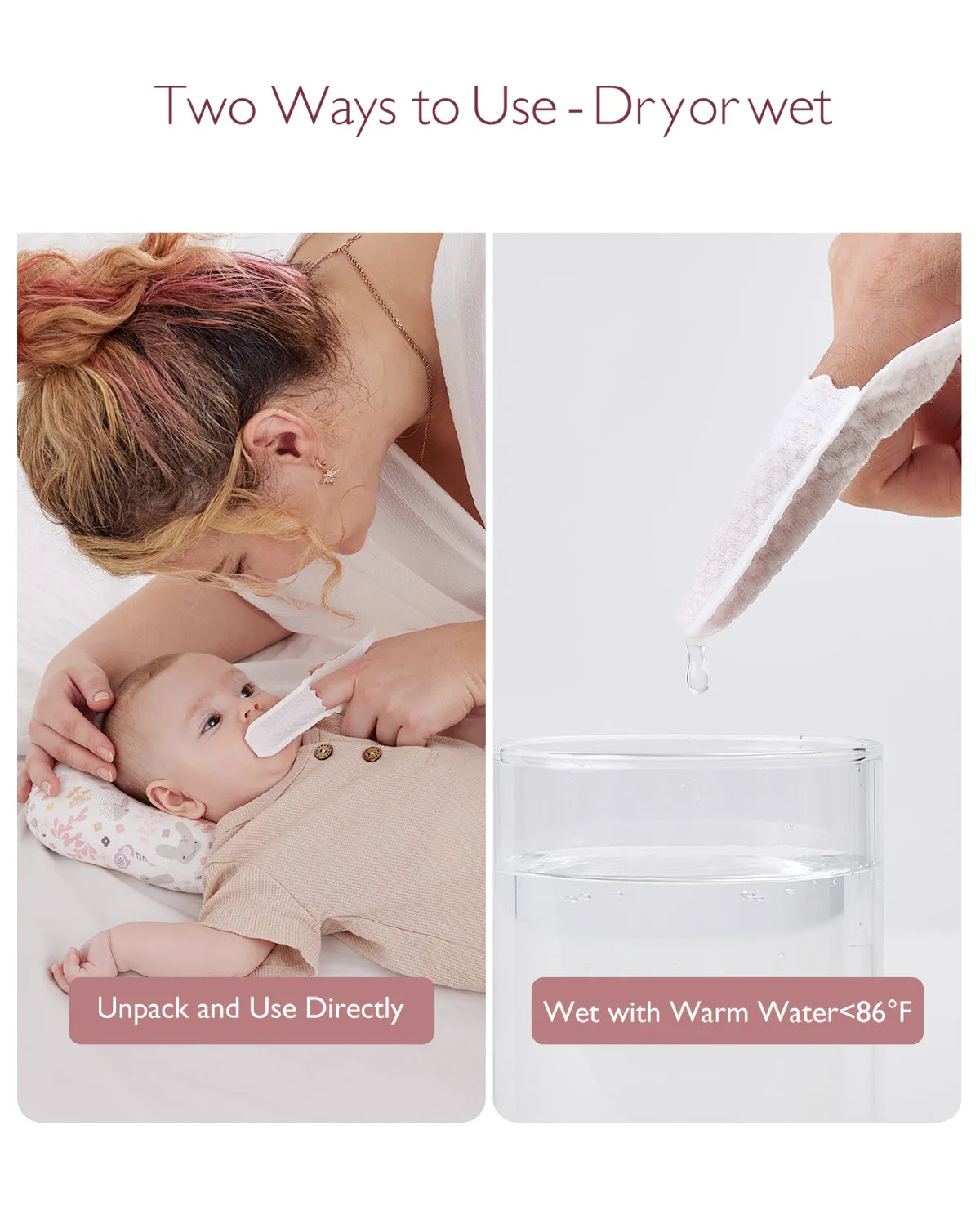 Momcozy Oral Care Μαντηλάκια Δακτύλου 30 Τεμ