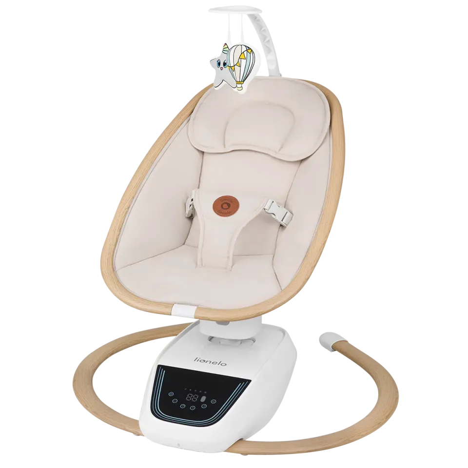 Lionelo Olivia Ρηλάξ Μωρού Beige Natural 5 Κινήσεις