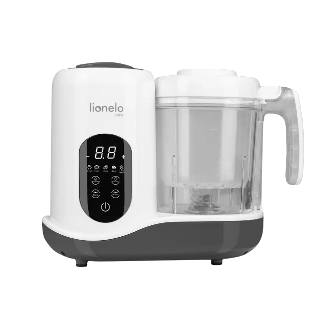 Lionelo BabyMenu White Natural Grey ατμομάγειρας μπλέντερ