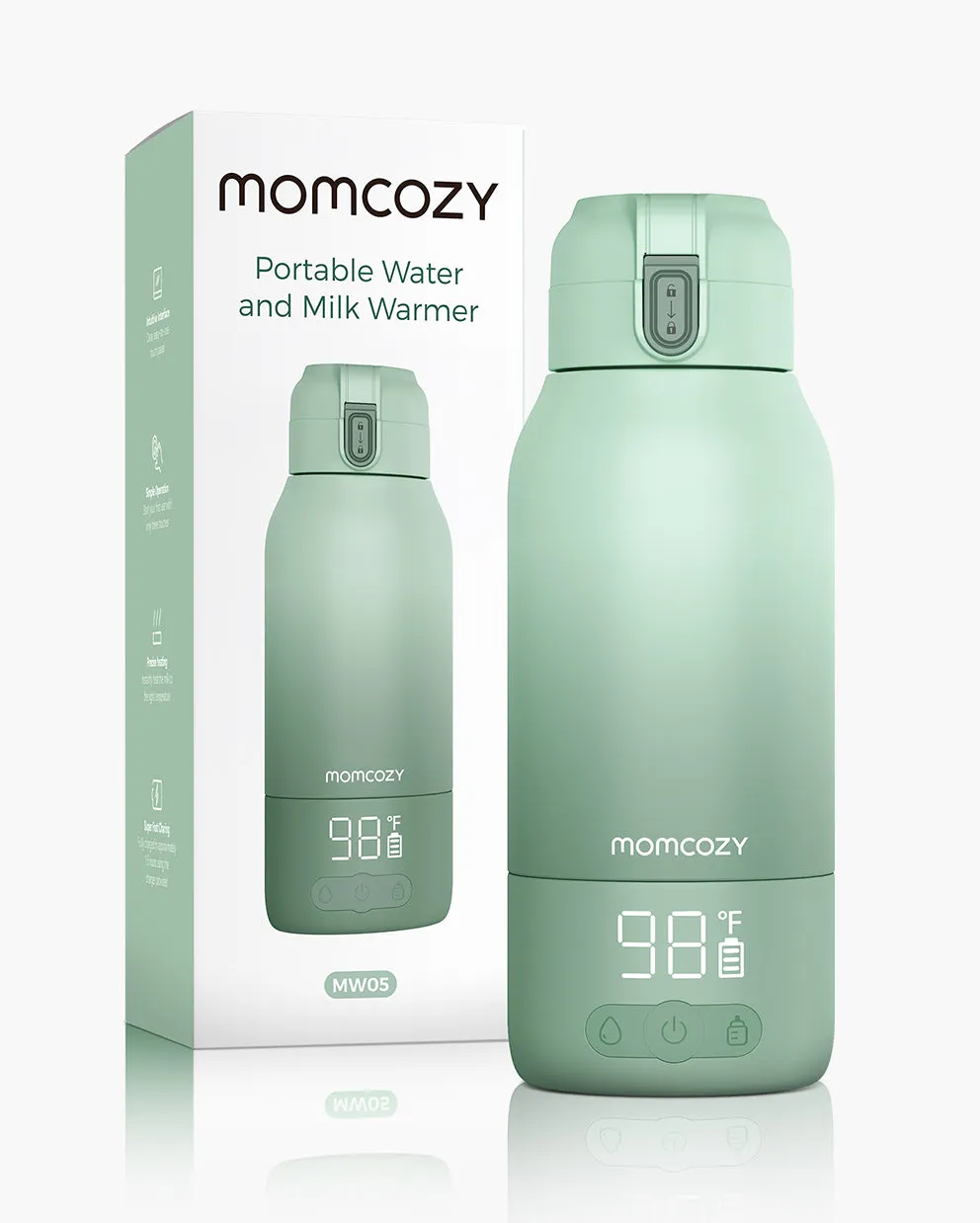 Momcozy φορητός θερμαντήρας μπιμπερό ταξιδιού