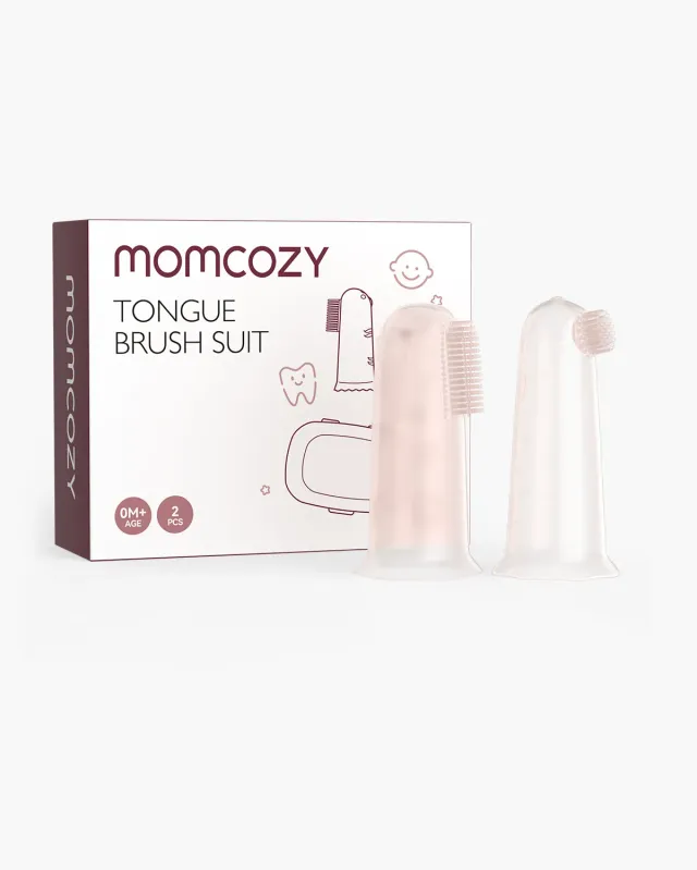 Momcozy δακτυλική οδοντόβουρτσα μωρού 2τμχ