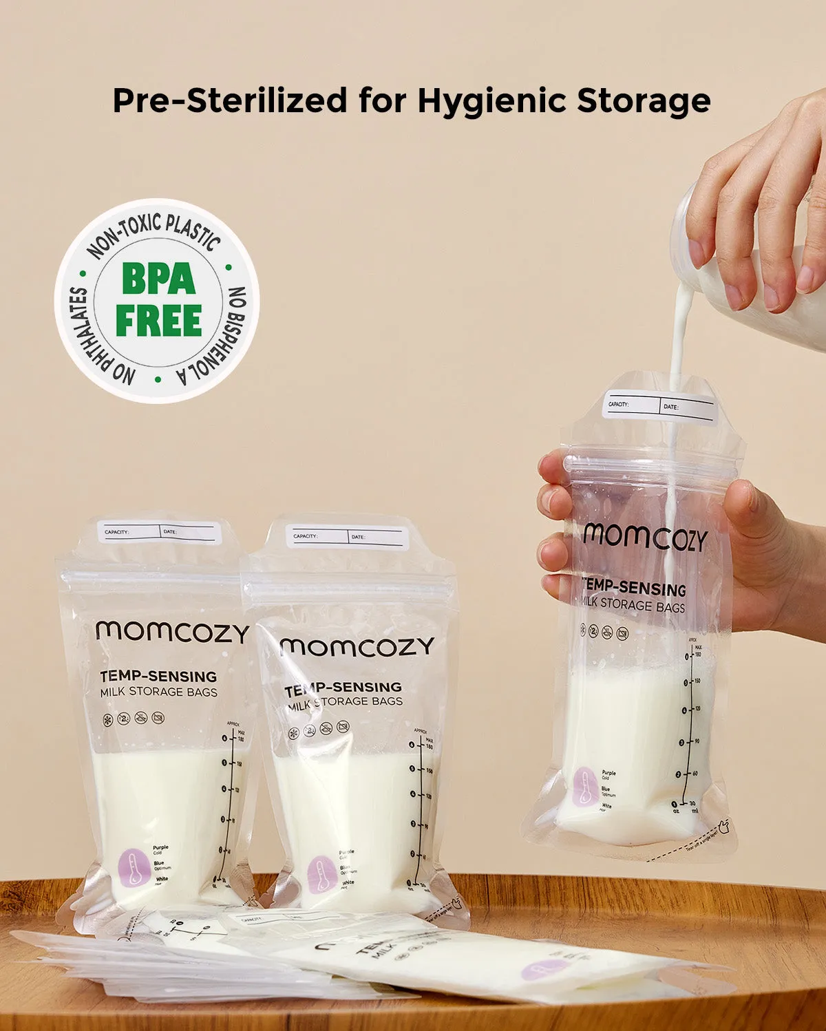 Momcozy σακουλάκια αποθήκευσης μητρικού γάλακτος