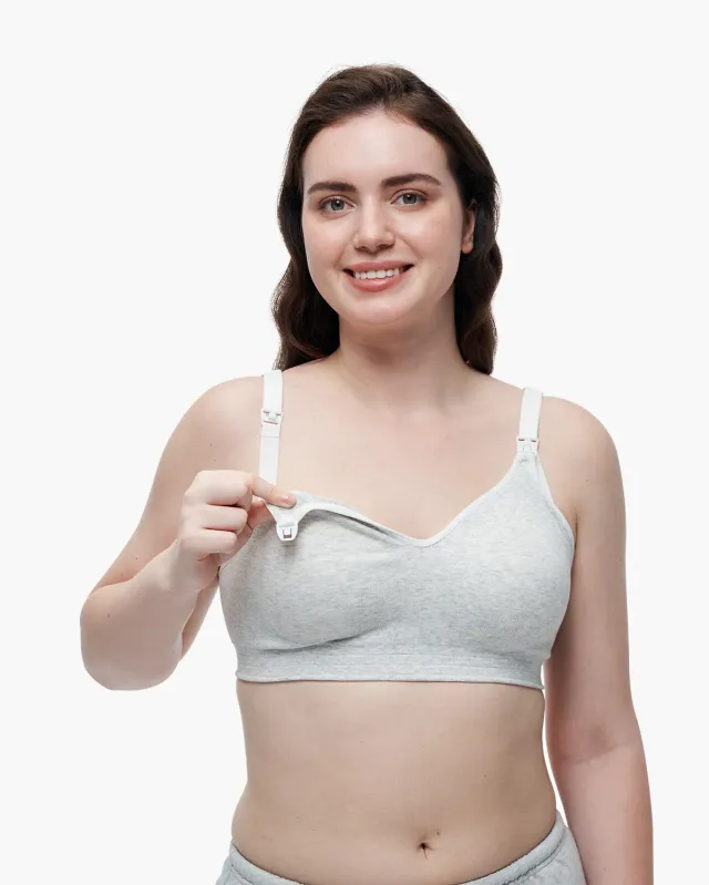 Momcozy Soft Cotton Σουτιέν Εγκυμοσύνης Χωρίς Ραφές