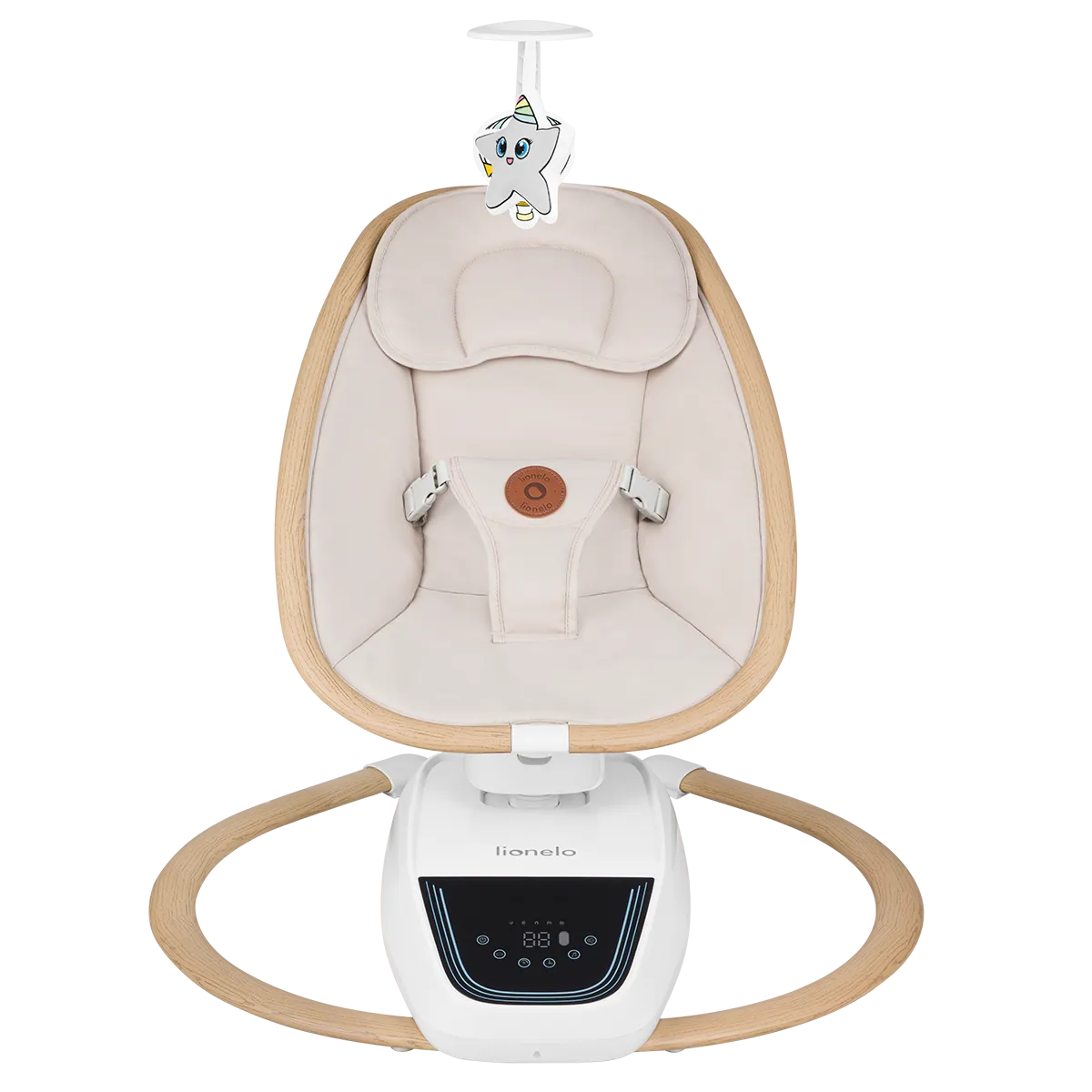 Lionelo Olivia Ρηλάξ Μωρού Beige Natural 5 Κινήσεις
