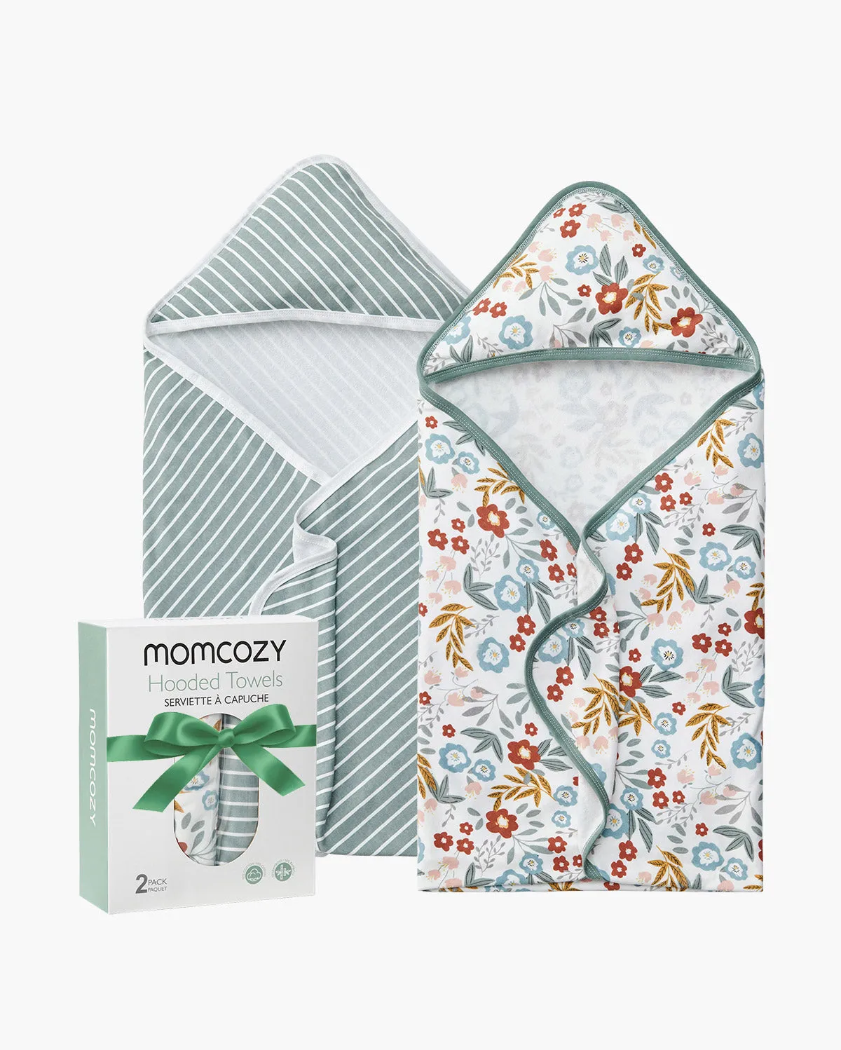 Momcozy βρεφική πετσέτα μπάνιου μπαμπού-βαμβάκι