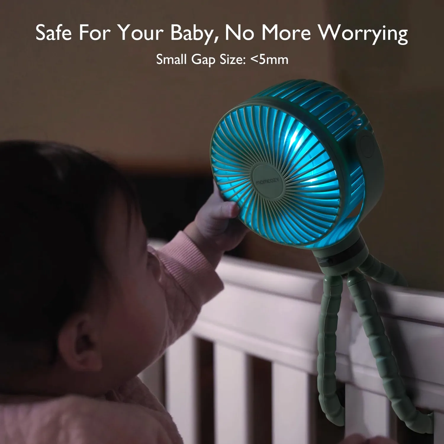 Momcozy ανεμιστήρας χειρός USB επαναφορτιζόμενος ταξιδιού