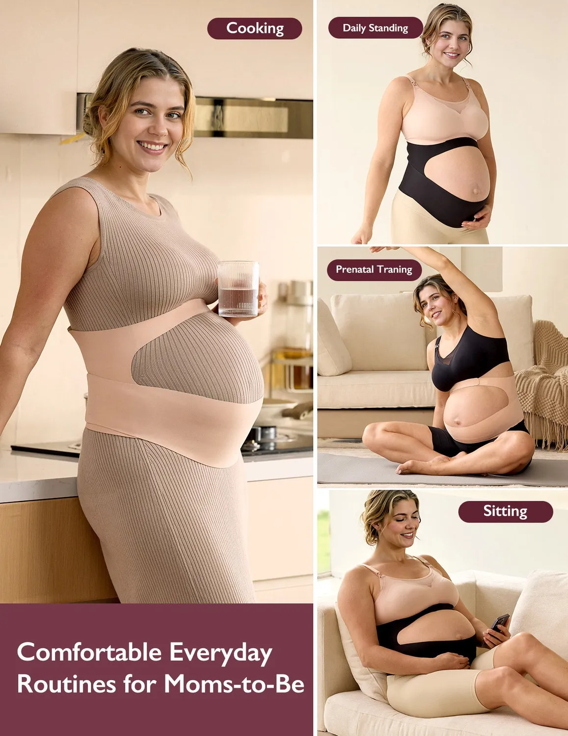 Momcozy Ergonest BumpEase Ζώνη Εγκυμοσύνης με Στήριξη
