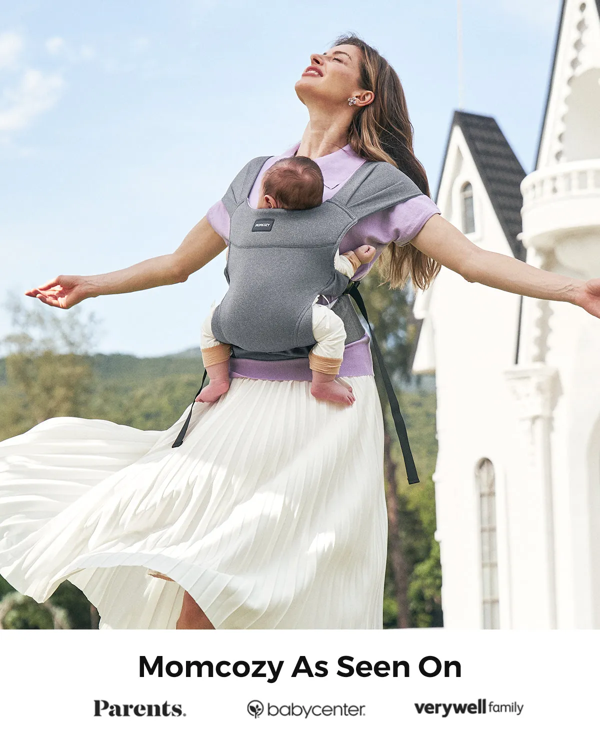 Momcozy φορέας μωρού μάρσιπος ελαφρύς αναδιπλούμενος