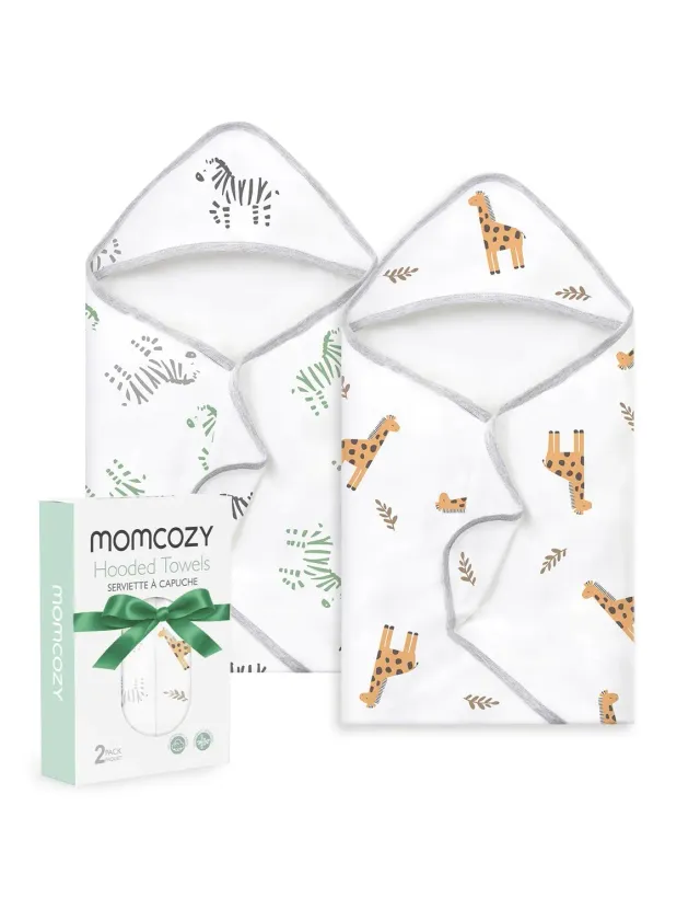 Momcozy Best Wishes Bravery βρεφική πετσέτα με κουκούλα