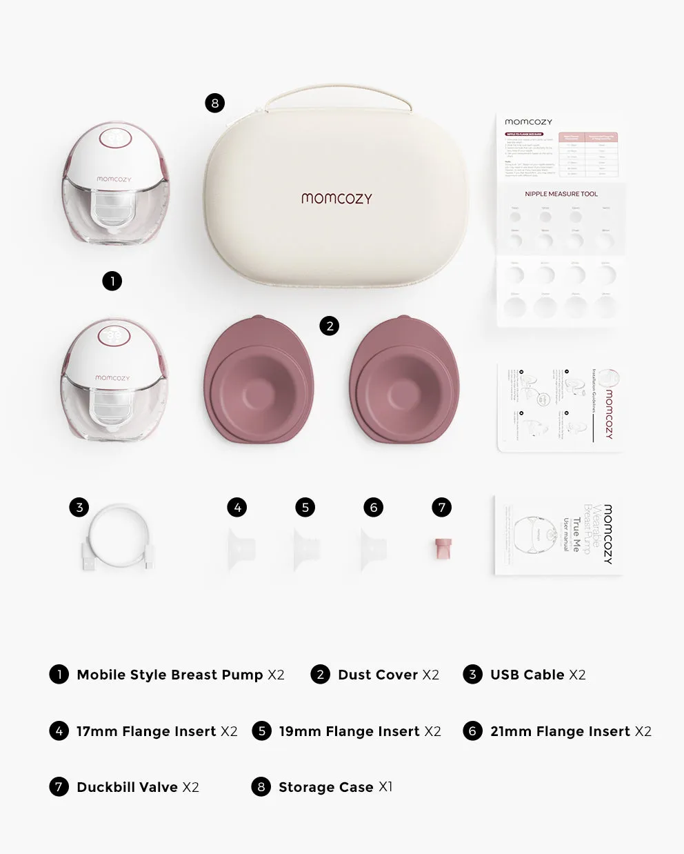 Momcozy M6 Σετ Θηλάστρου Hands-Free με Ψυγείο Μπιμπερό