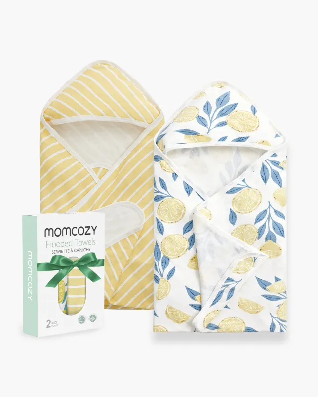 Momcozy Βρεφική Πετσέτα με Κουκούλα 2 Τεμ