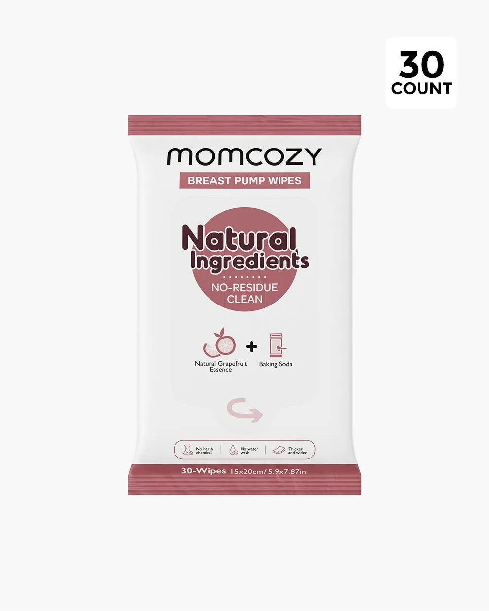 Momcozy μαντηλάκια θηλάστρου φυσικά