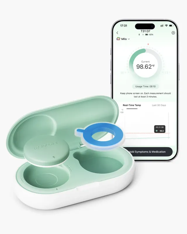 Momcozy έξυπνο βρεφικό θερμόμετρο με εφαρμογή
