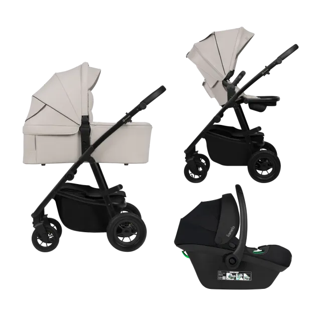 Lionelo Amber Plus 3-in-1 πολυκαρότσι με πορτ-μπεμπέ
