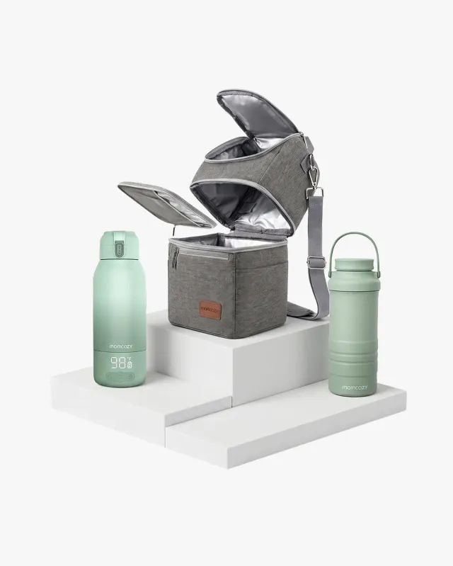Momcozy On-the-Go Bundle Σετ Θερμαντήρα Μπιμπερό 3 Τεμαχίων