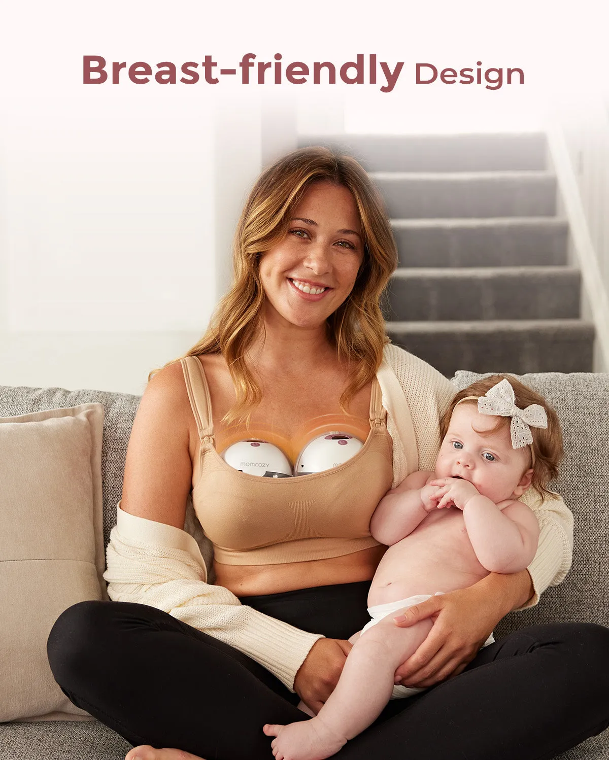 Momcozy M5 Smart θήλαστρο με μάρσιπο PureHug