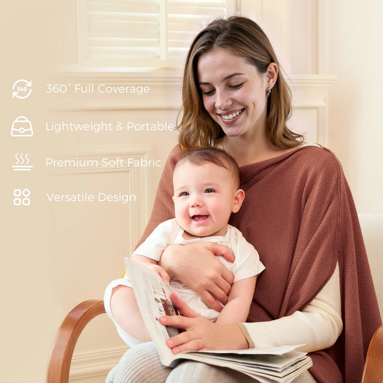 Momcozy κάλυμμα θηλασμού πολλαπλών χρήσεων
