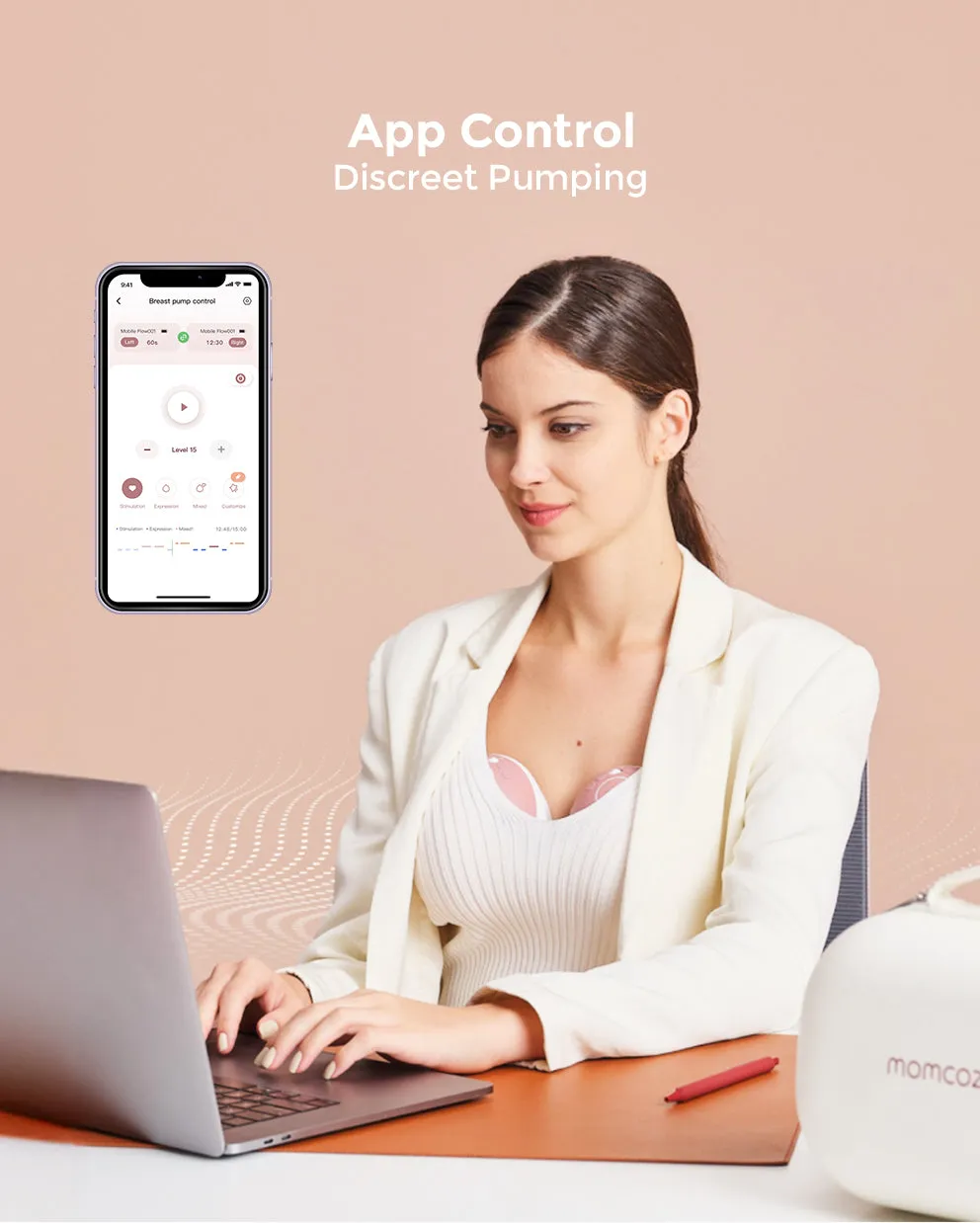 Momcozy Mobile Flow M9 Θήλαστρο Hands-Free Wearable