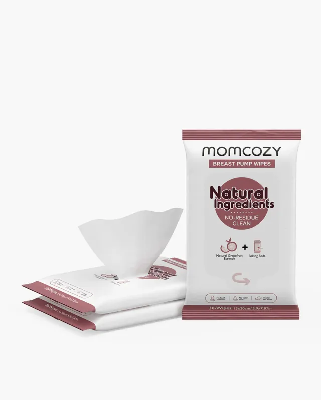 Momcozy μαντηλάκια θηλάστρου φυσικά