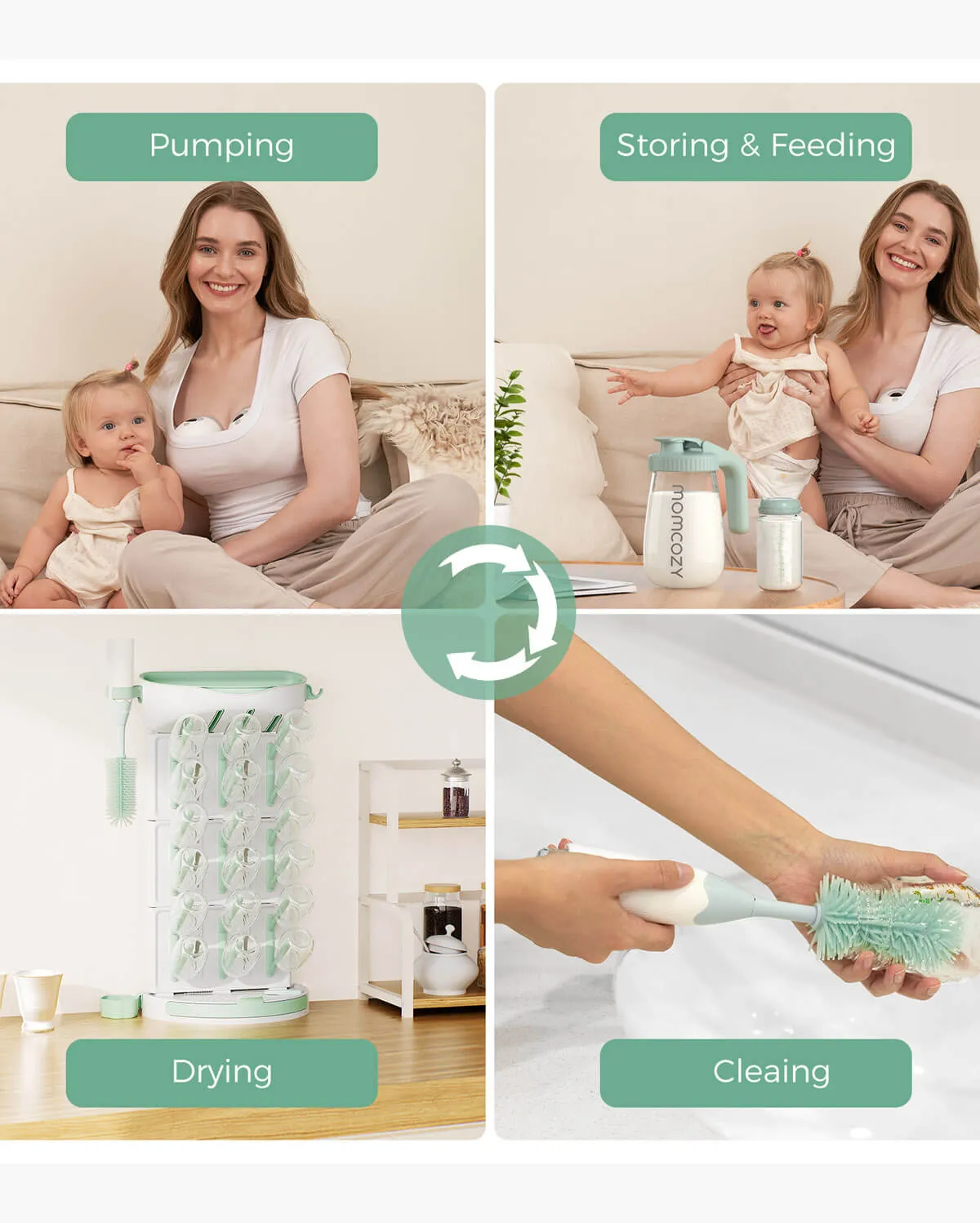 Momcozy Στεγνωτήρας Μπιμπερό για 18 Μπιμπερό Μεγάλος