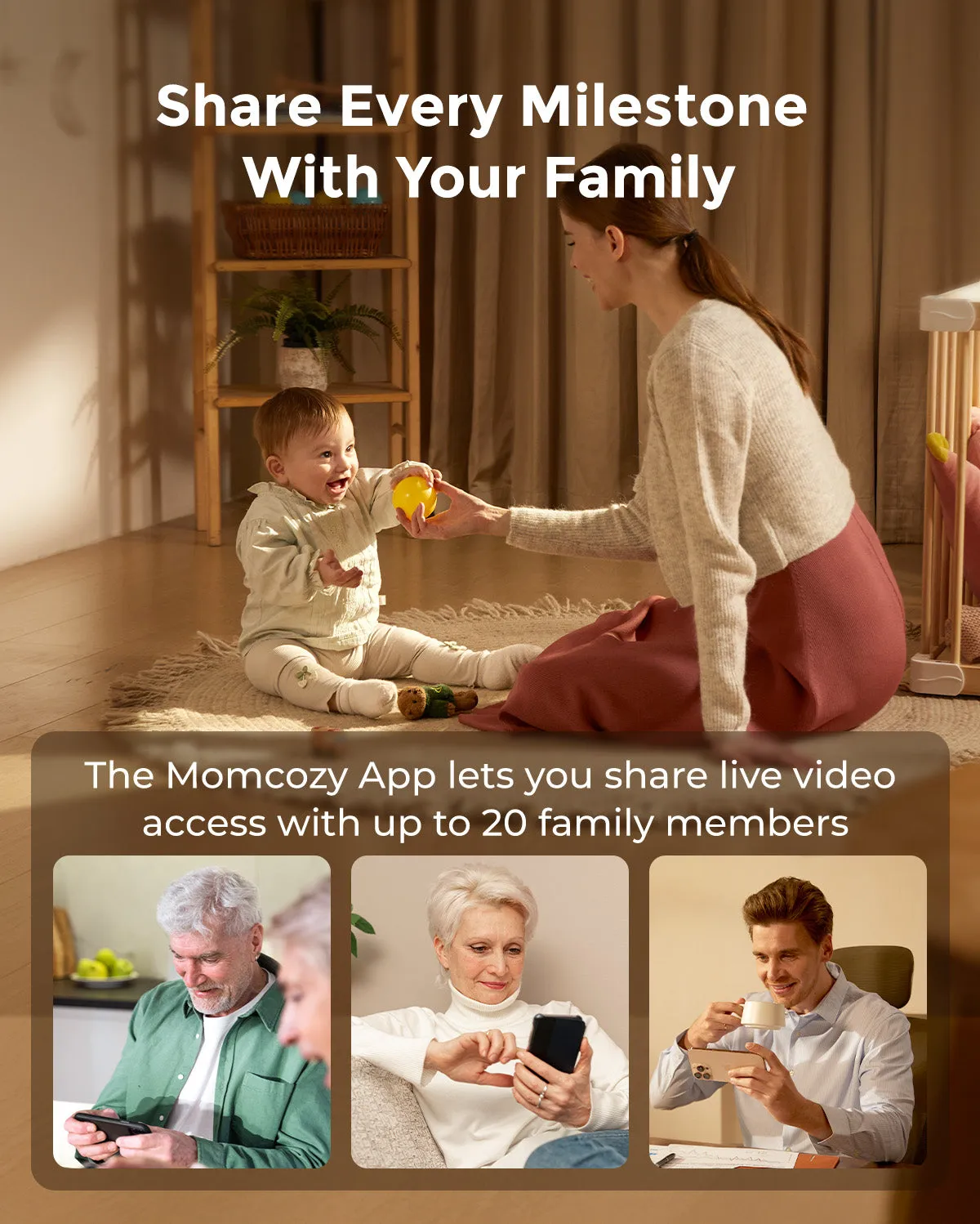 Momcozy BM04 κάμερα βρεφικού μόνιτορ Full HD 1080p