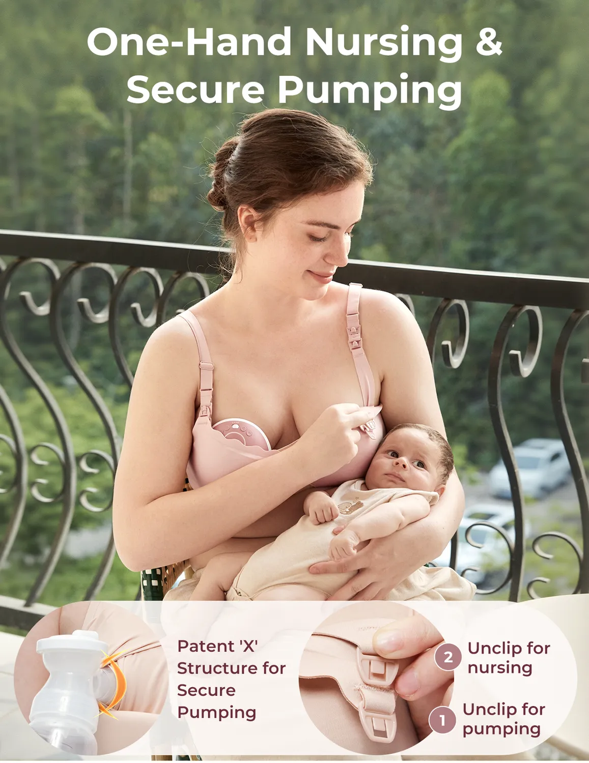 Momcozy Cooling Σουτιέν Θηλασμού και Άντλησης Hands-Free