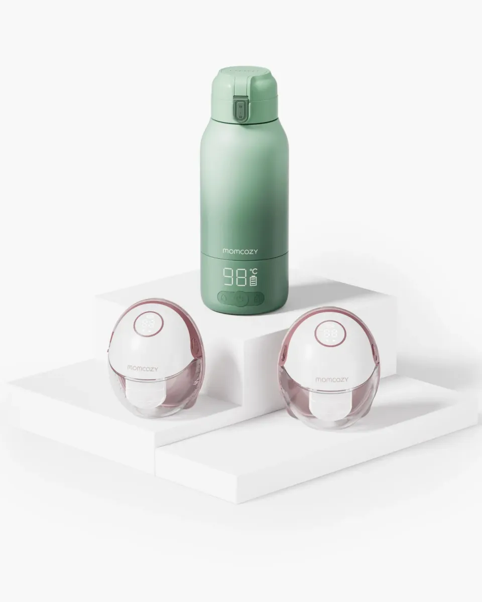 Momcozy M6 Θήλαστρο Hands-Free με Θερμαντήρα Μπιμπερό