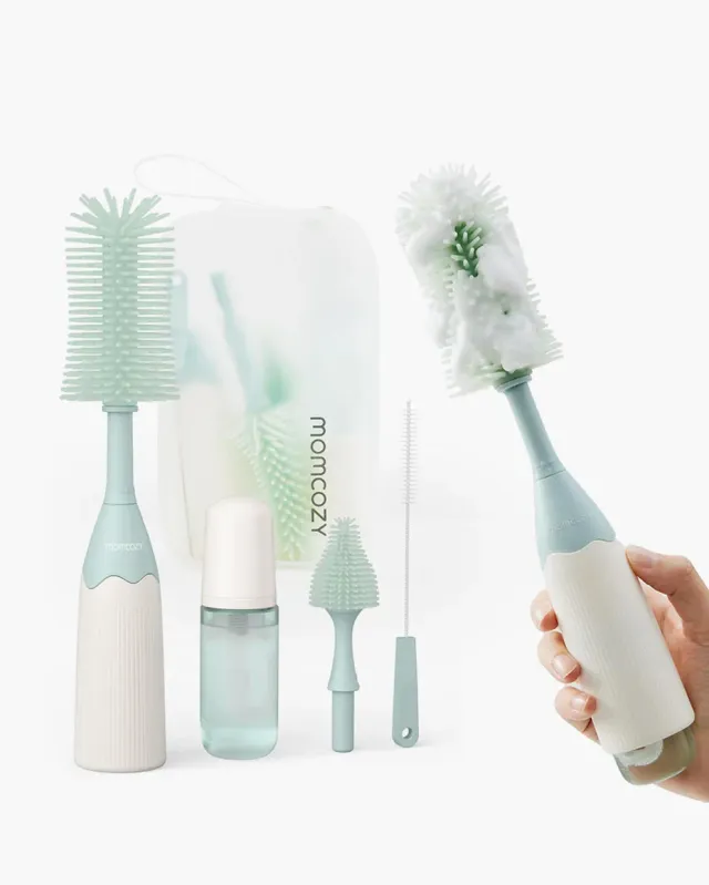 Momcozy Push-Press σετ βούρτσα μπιμπερό