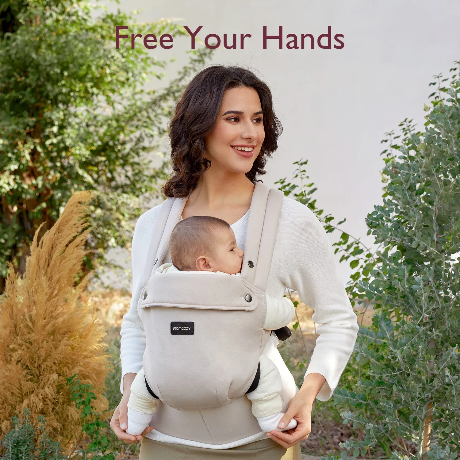 Momcozy PureHug μάρσιπος σετ με ζώνη λοχείας χακί