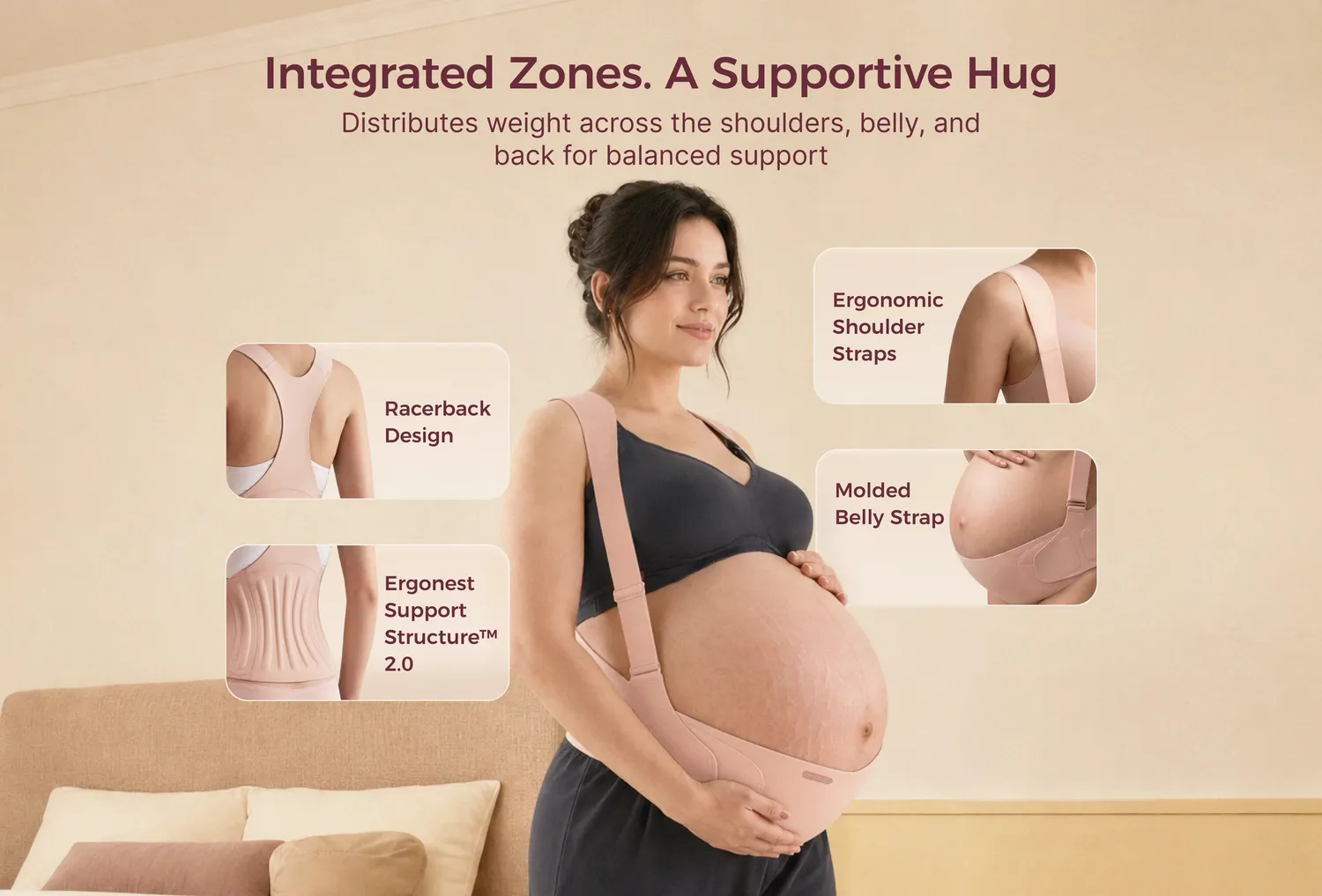 Momcozy Go As You Grow ζώνη εγκυμοσύνης