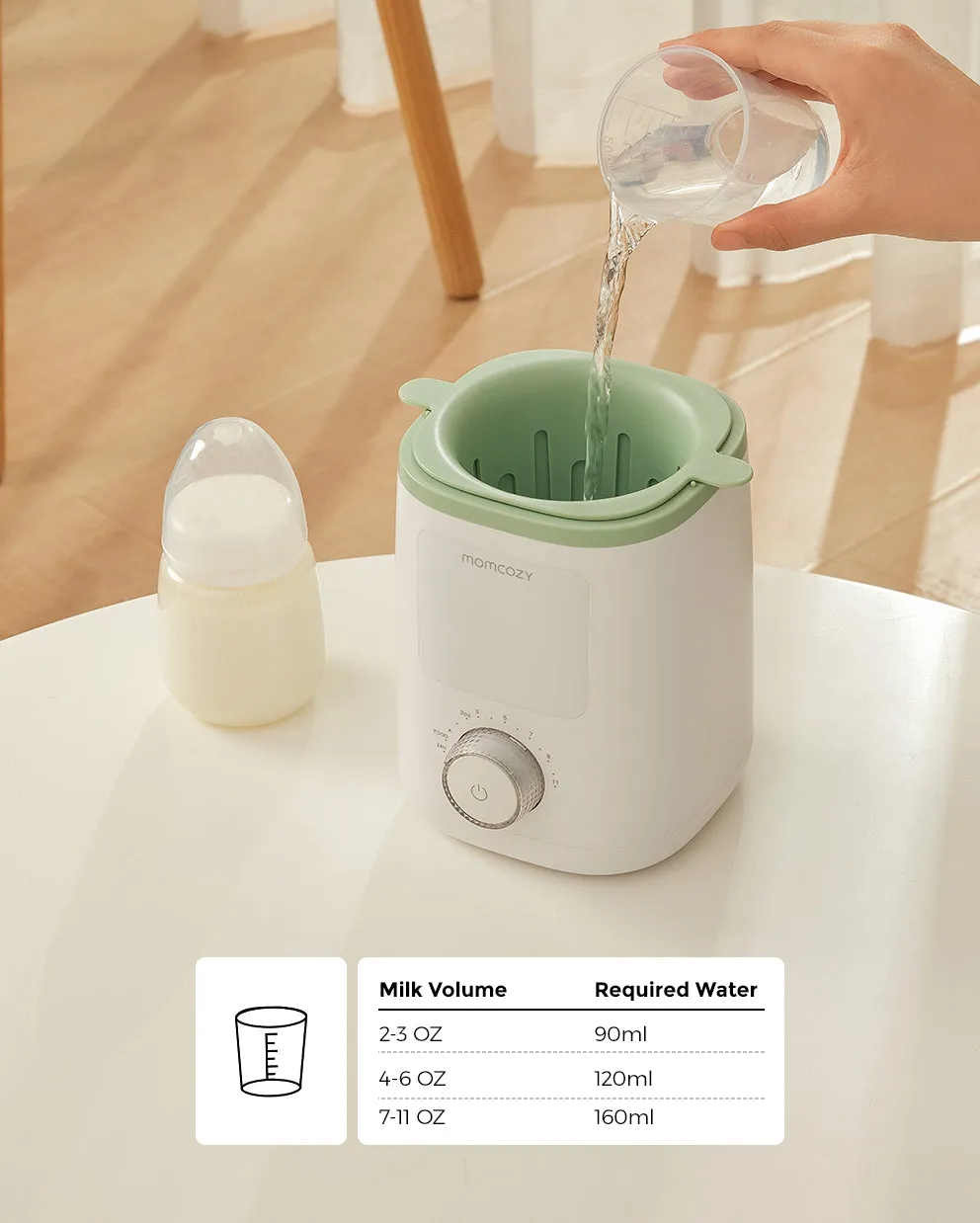 Momcozy Nutri Θερμαντήρας Μπιμπερό + Σετ Βούρτσα