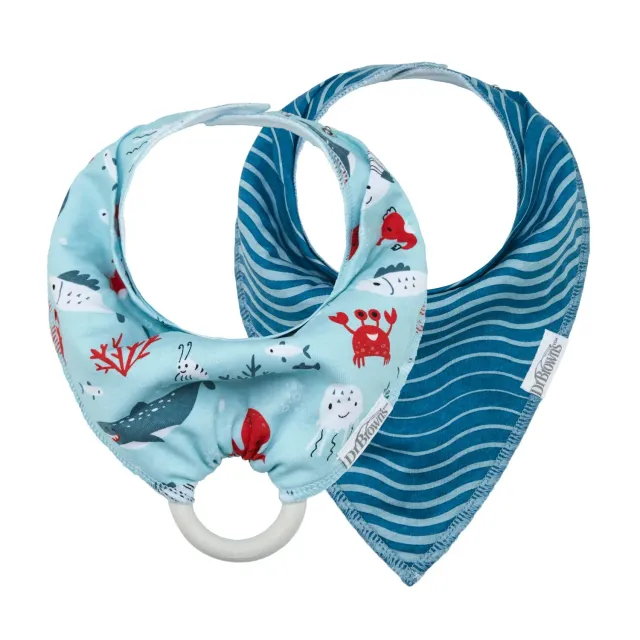 Dr. Brown's Bandana σαλιάρα μπαντάνα με μασητικό βαμβακερή