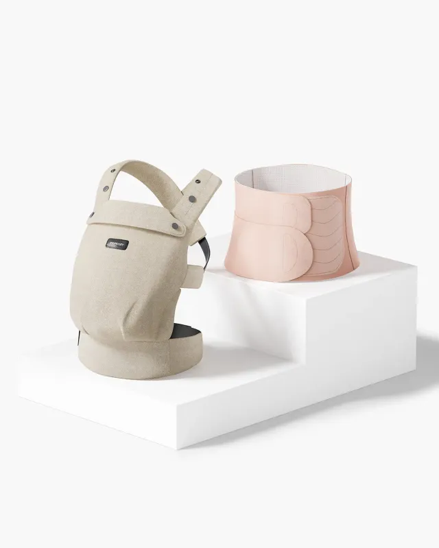 Momcozy PureHug μάρσιπος σετ με ζώνη λοχείας χακί