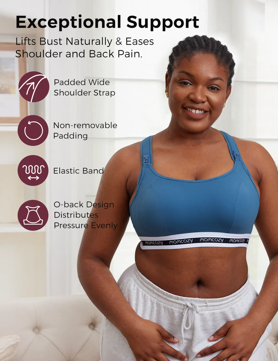 Momcozy Active αθλητικό σουτιέν θηλασμού