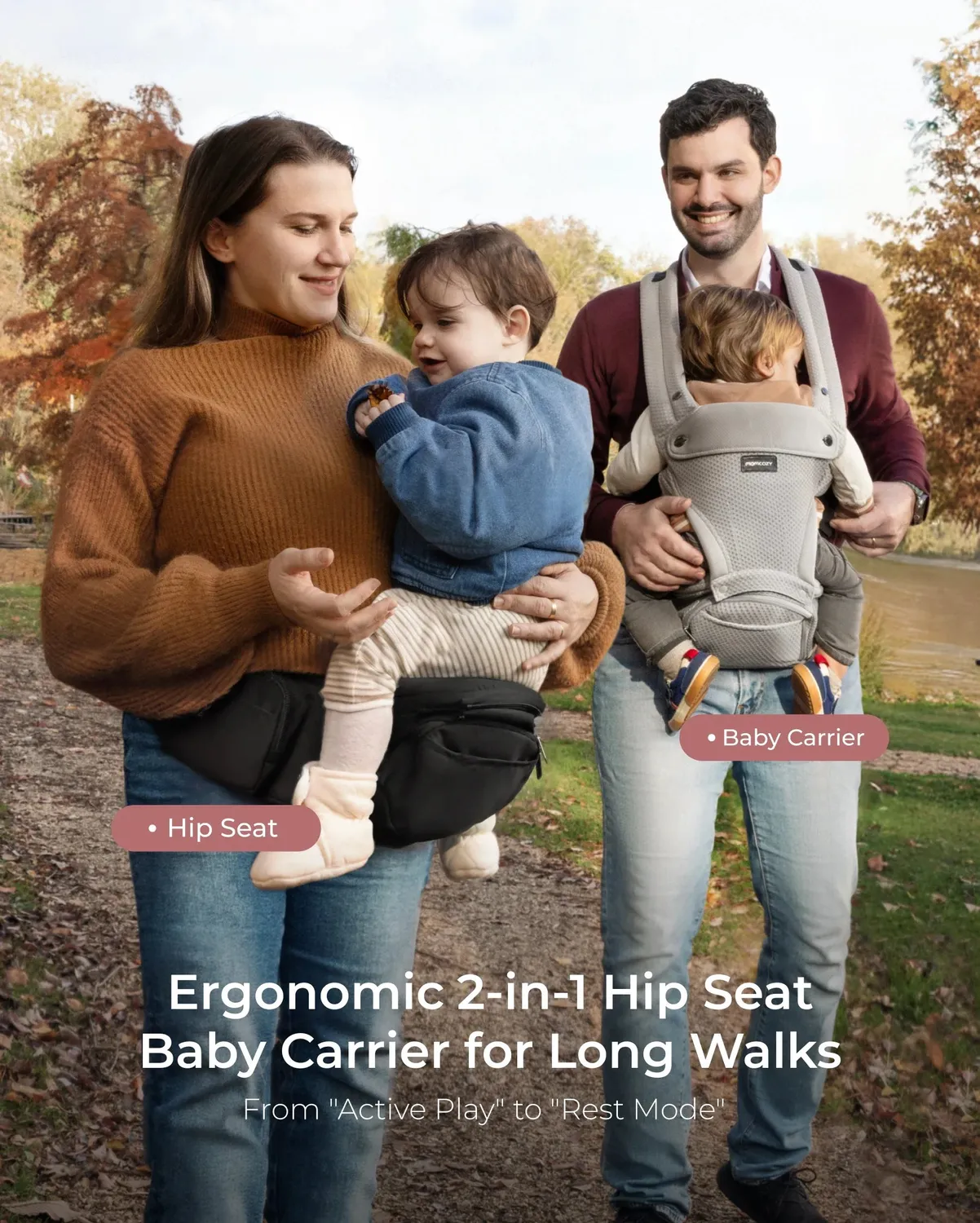 Momcozy 2-in-1 Hip Seat μάρσιπος με κάθισμα