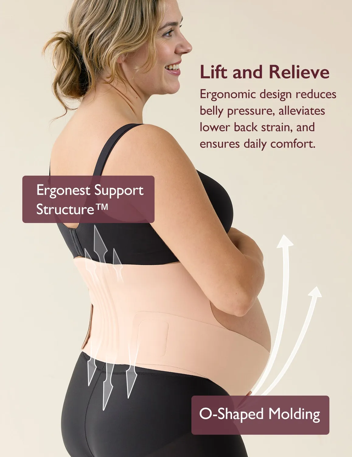 Momcozy Ergonest BumpEase Ζώνη Εγκυμοσύνης με Στήριξη