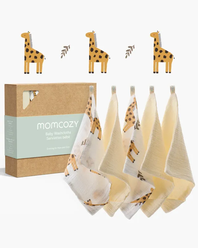 Momcozy πετσετάκια μωρού βαμβακερά 4 στρώσεων