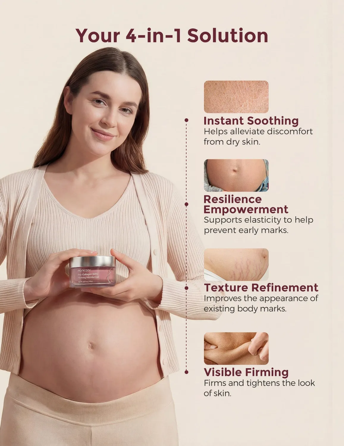 Momcozy Pro-Collagen κρέμα σύσφιξης κοιλιάς
