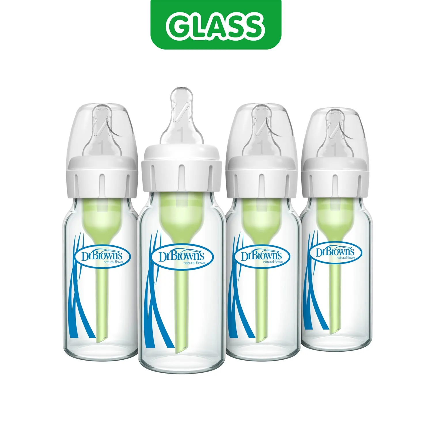 Dr. Brown's Natural Flow Options+ γυάλινο μπιμπερό αργής ροής