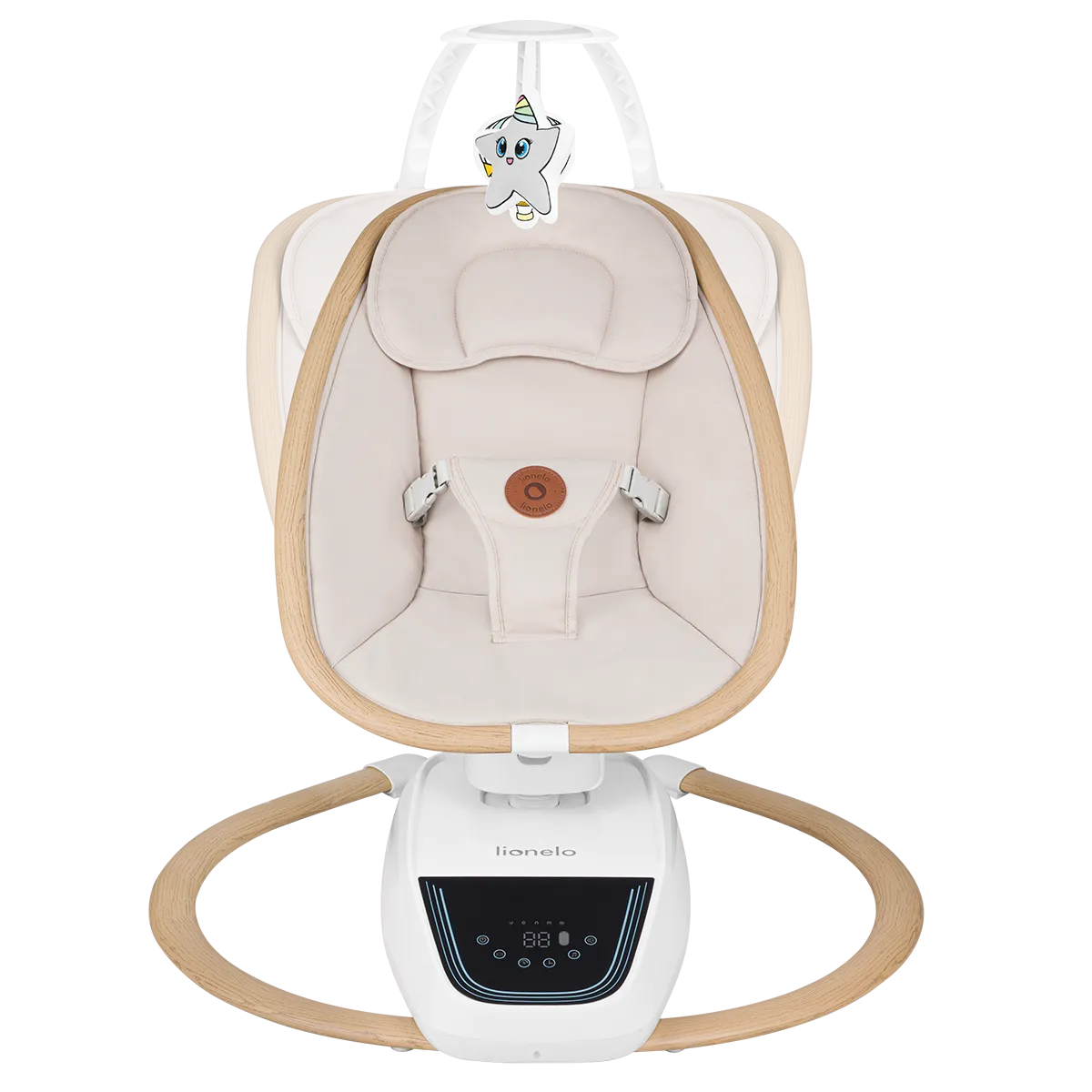 Lionelo Olivia Ρηλάξ Μωρού Beige Natural 5 Κινήσεις