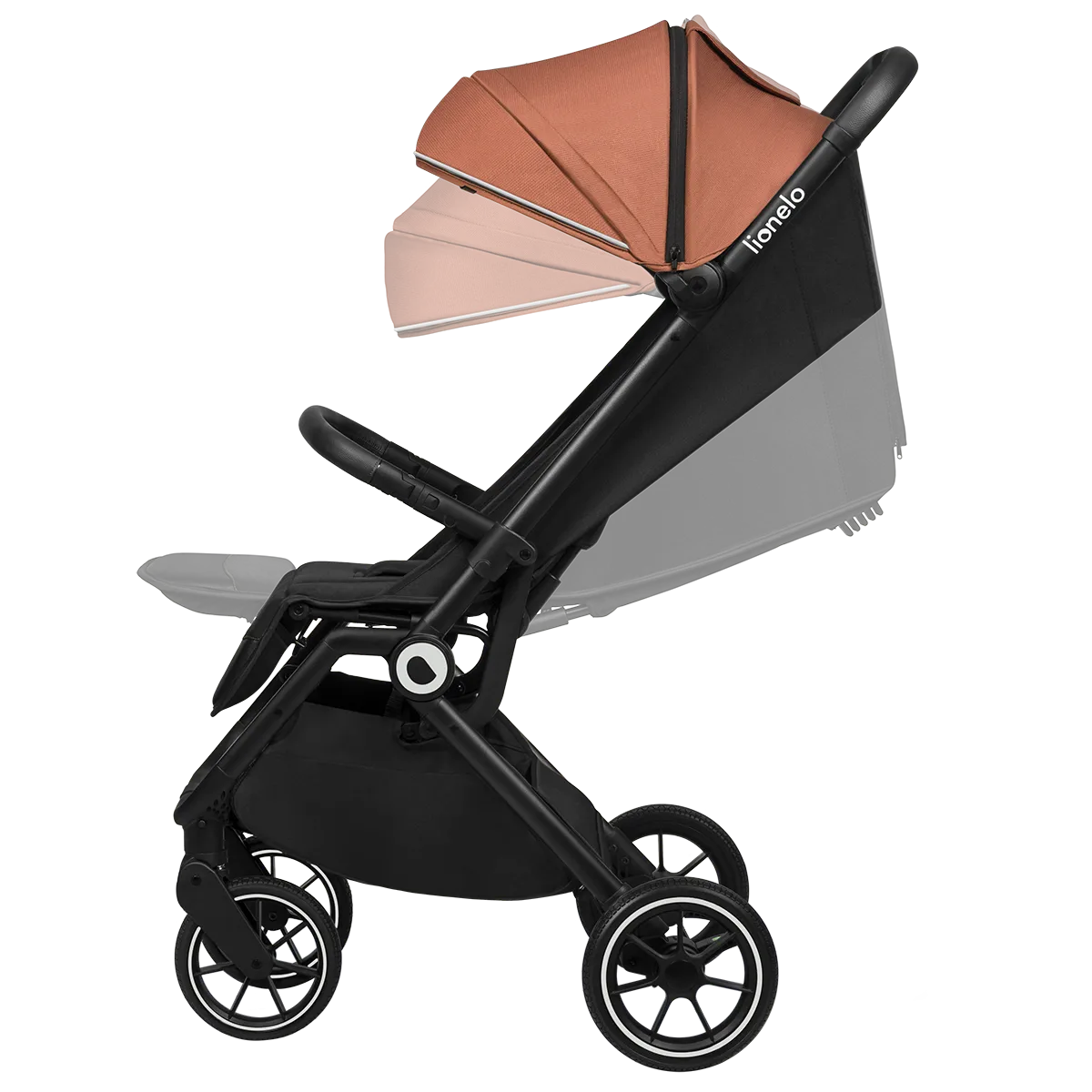 Lionelo Cloe ρηλάξ Brown Rust με σταθερή στήριξη