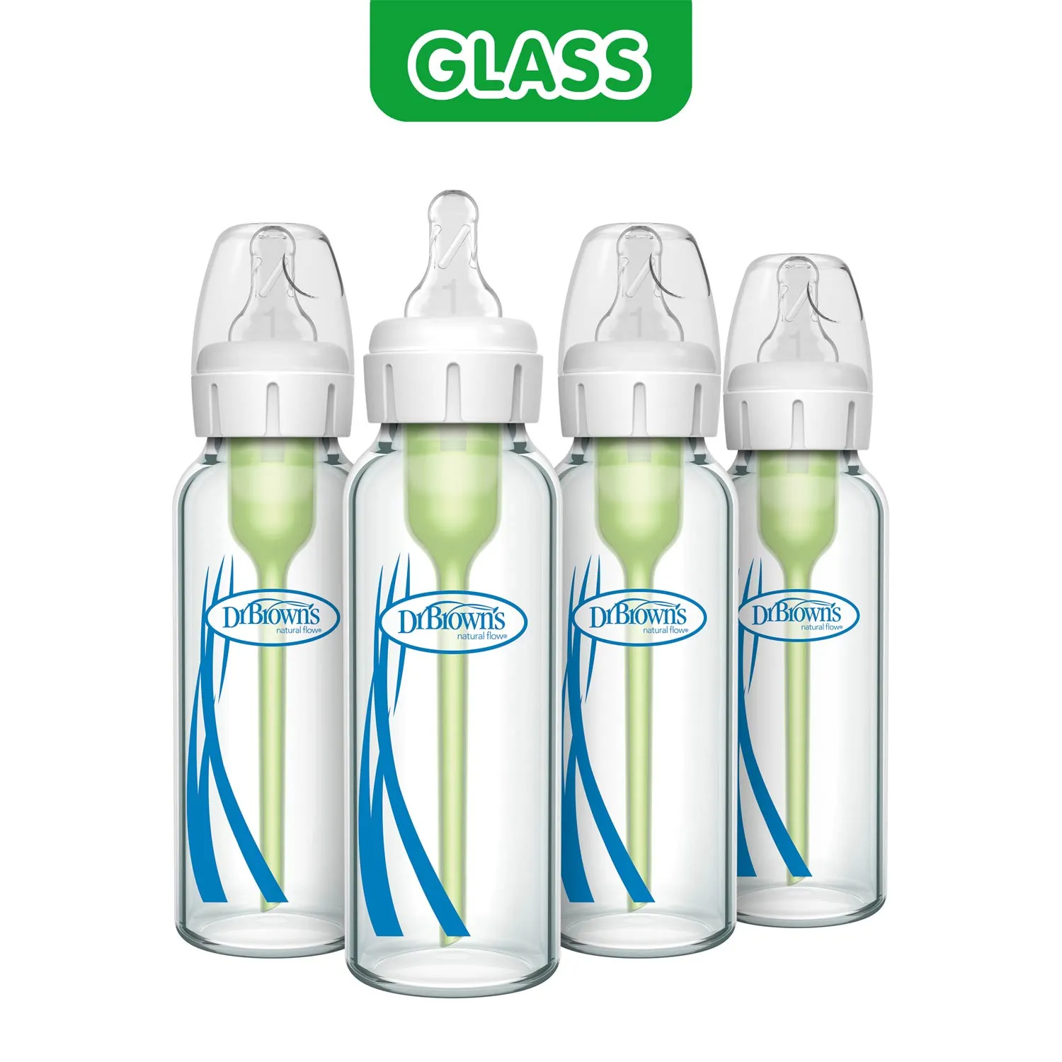 Dr. Brown's Natural Flow Options+ γυάλινο μπιμπερό αργής ροής