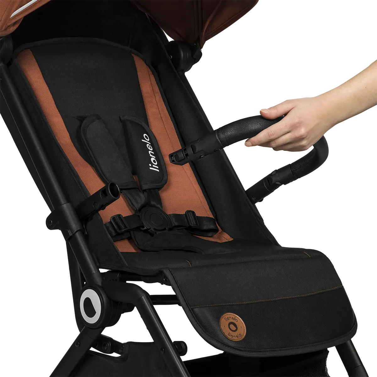 Lionelo Cloe ρηλάξ Brown Rust με σταθερή στήριξη